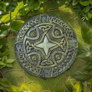 Fluorescent Resin Foot Pedal Courtyard Lawn Decorative Craft
