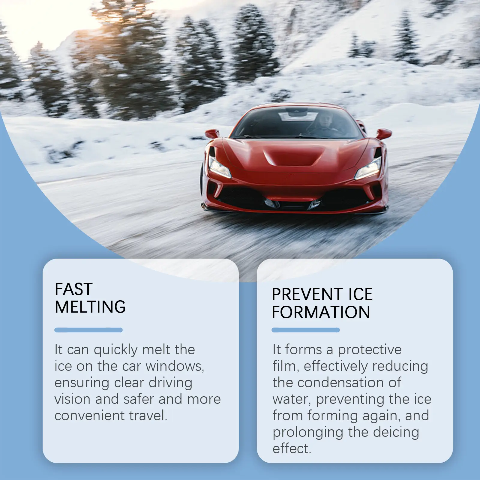 Deicing Spray Car Window Glass