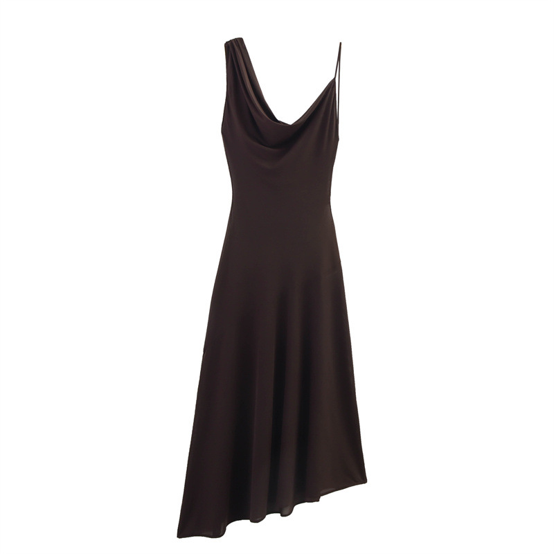 European And American Style Asymmetric Long Sleeveless Dress - Shop at LoveMi