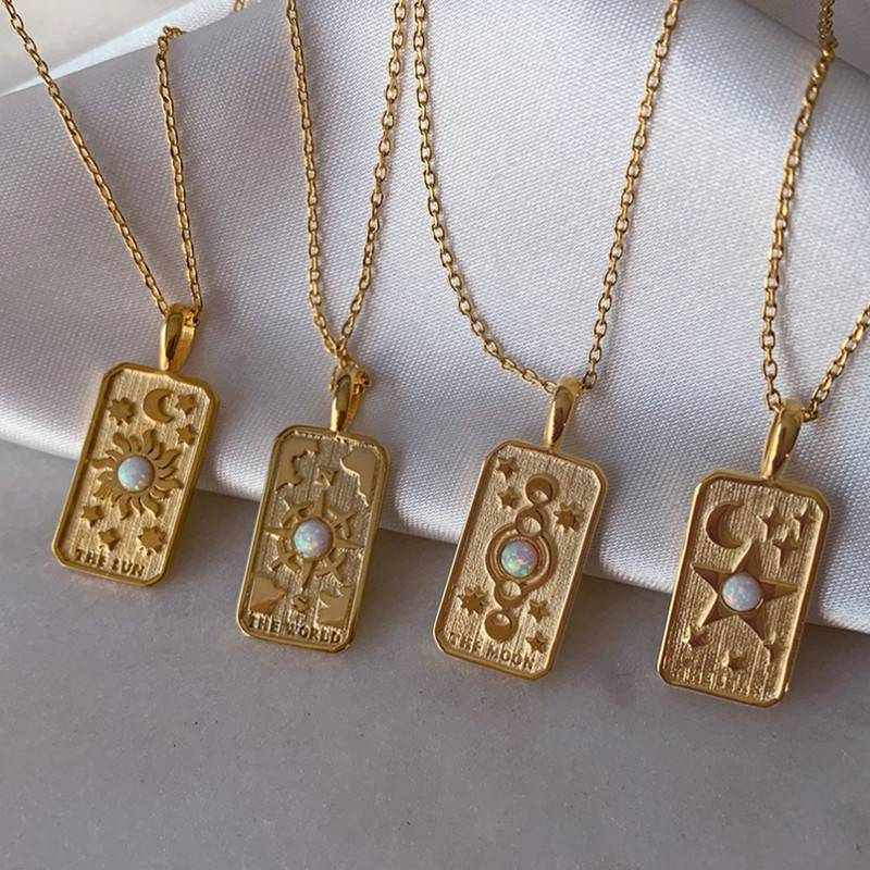 Titanium Steel High Color Retention Special-interest Design XINGX Sun Moon Necklace
