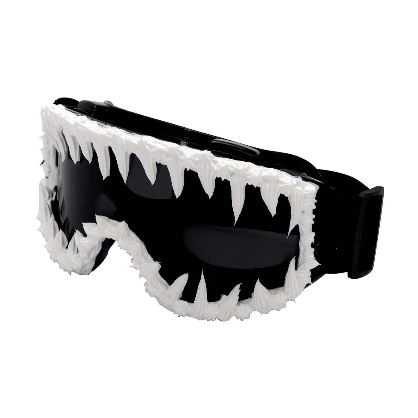 Dripping-Resin Glittery Reflective Sunglasses In Hip-HopRock Style