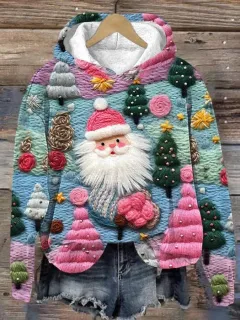 3D Digital Printing Christmas Couple Hooded Sweater Female - Laza04 05-6Xl - View 1
