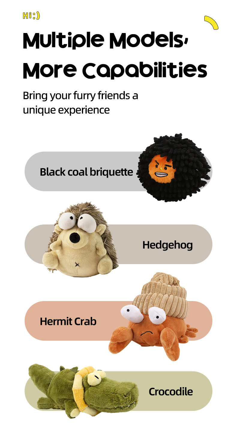 Electric Plush Dog Toy Vibrating Interactive Rechargeable detail photo 11