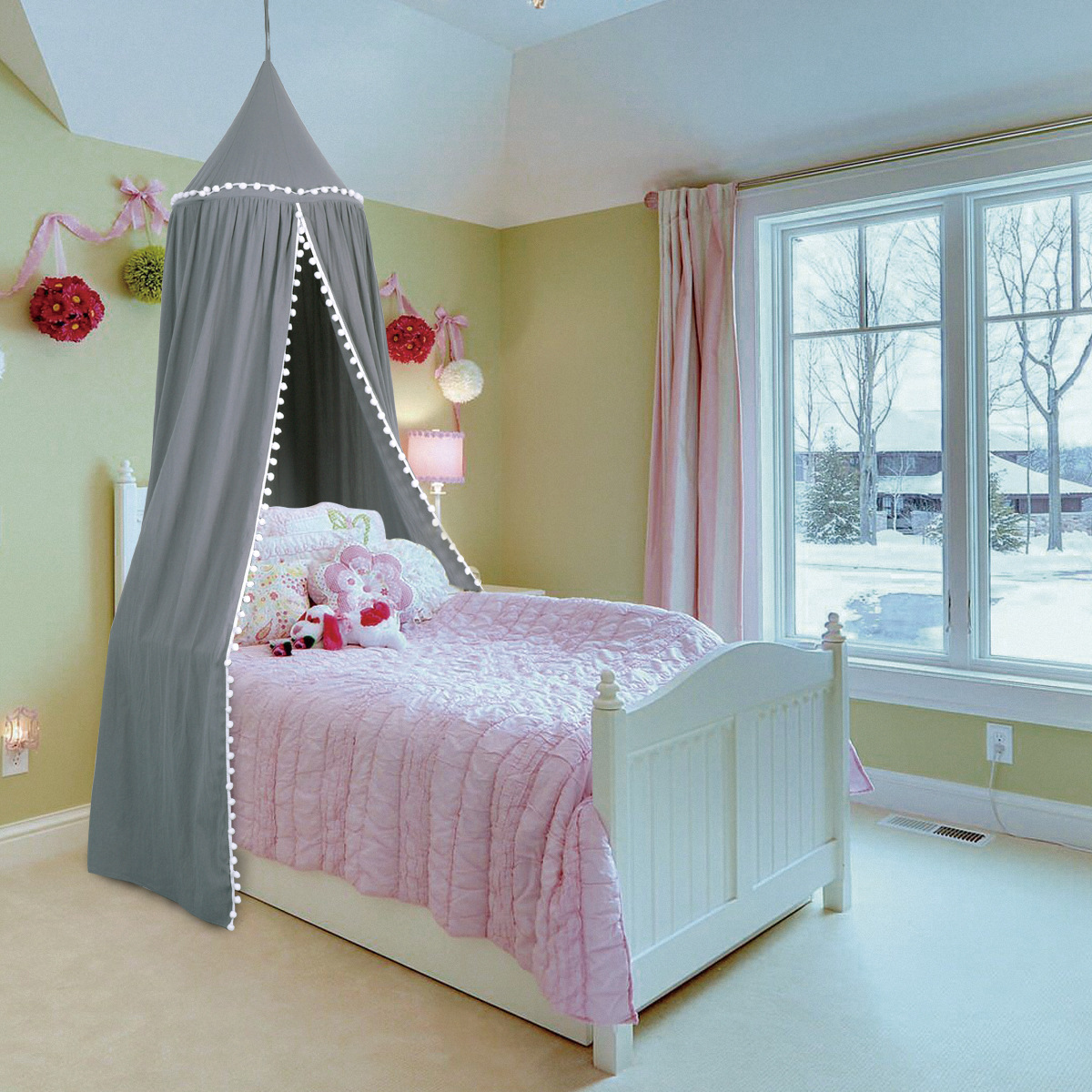 Reading Nook Play Tent Mosquito Net Bed Canopy Bed Curtain