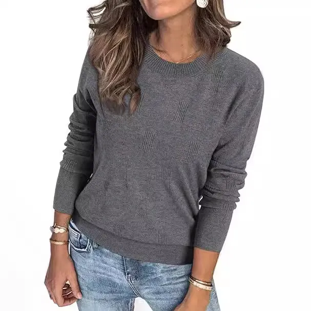 Commute Leisure Pullover Women's Top Gray - Shop at LoveMi