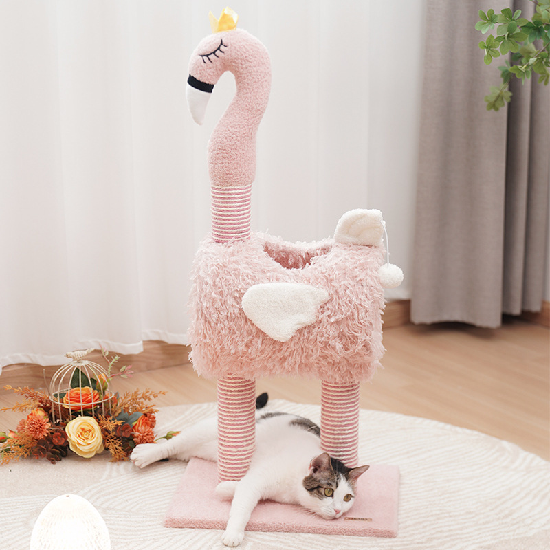 Multi-functional Sisal Cat Climbing Frame Cat Nest One-piece Non-chip Grinding Claw Cat Toy