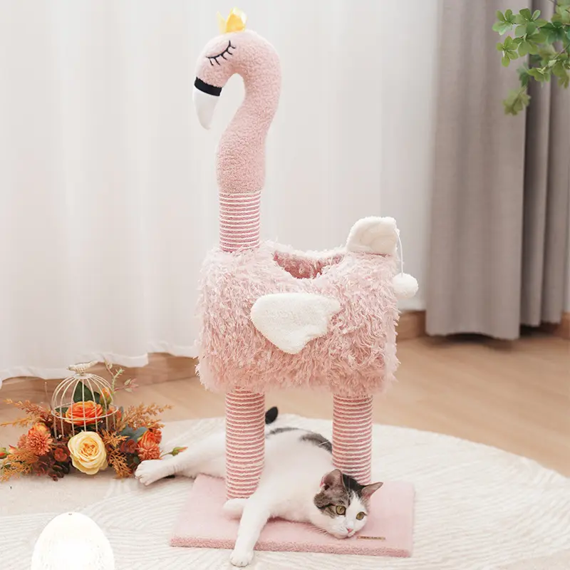 Multi-functional Sisal Cat Climbing Frame Nest One-piece