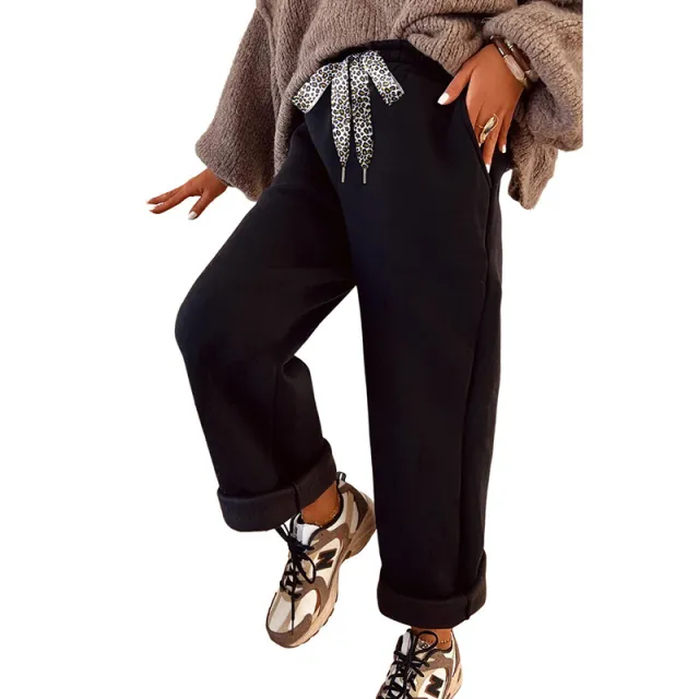 Hot selling New Solid Color Casual Pants For Autumn Black - Shop at LoveMi