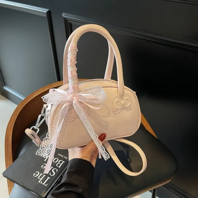 All matching Ins Shoulder Messenger Bag Pink - Shop at LoveMi