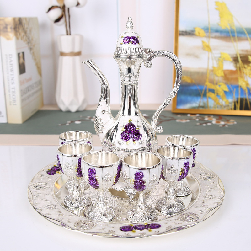 Exquisite Wine Set Court Stylehome Decor Piece Classic And Creative Wine Glasses And Carafes For Dining Rooms And Hotels