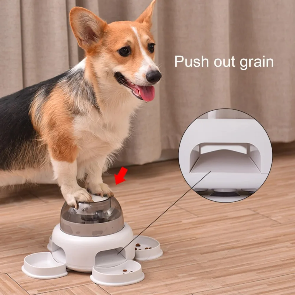 Dog Press Leakage Food Feeder Automatic Pet Dispenser