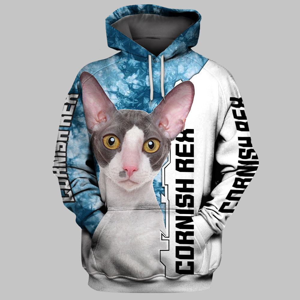 Title 8, Mens New Cartoon Hooded Sweater 3D Printing. C...