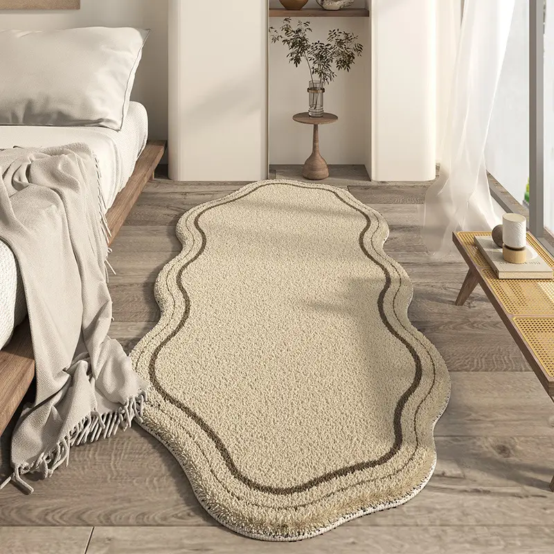 Japanese-style Household Bedroom Irregular-shaped Cashmere-look Modern Minimalist