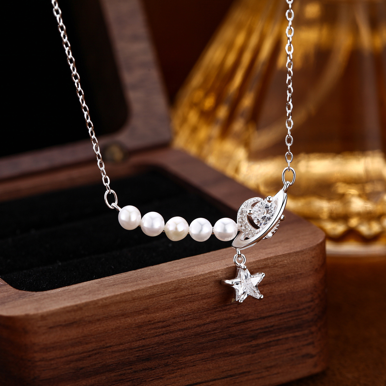 Women's XINGX S999 Sterling Silver Freshwater Pearl Necklace