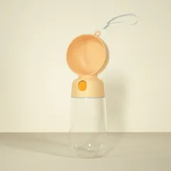 Pet Outing Cup Dog Kettle Portable - Orange Drinking Water 565Ml - View 1