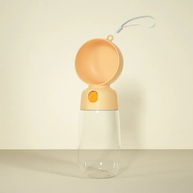 Pet Outing Cup Dog Kettle Portable Orange Drinking Water 565Ml - Shop at LoveMi