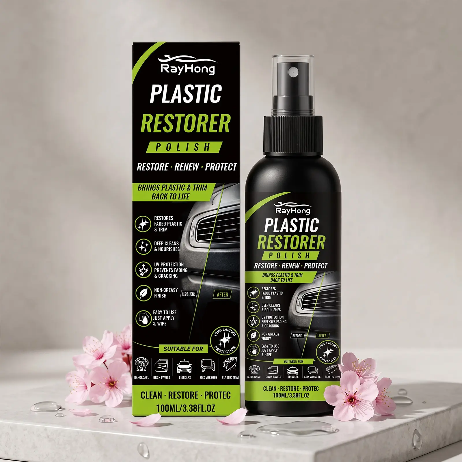 Automotive Interior And Exterior Plastic Refurbishing Polish