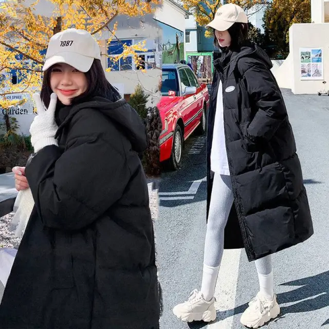 Down Cotton Bread Coat For Women Black - Shop at LoveMi