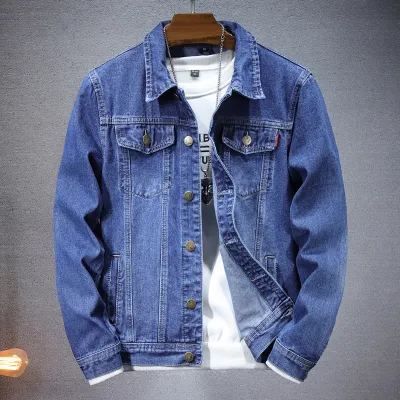 Men's Denim Coat Casual Top
