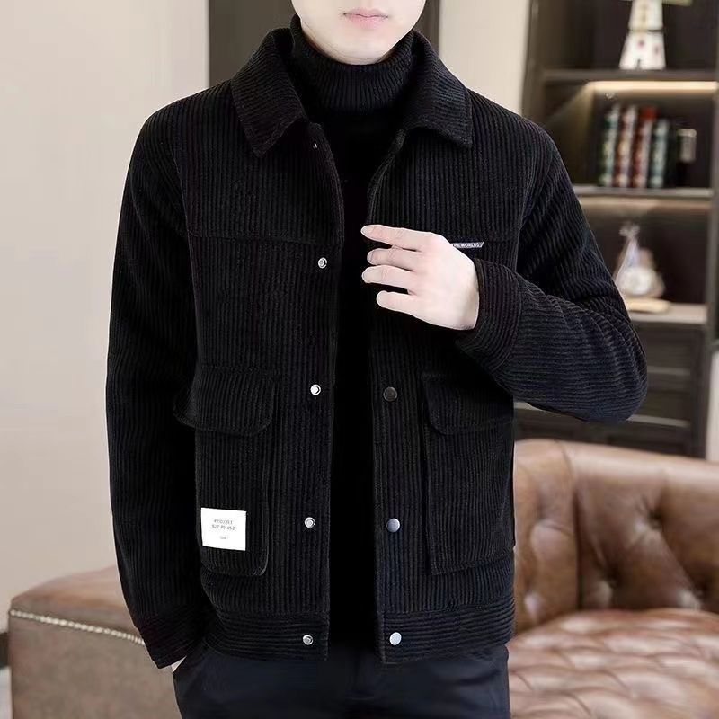Corduroy Casual Chic Workwear Jacket New Style - Image 3