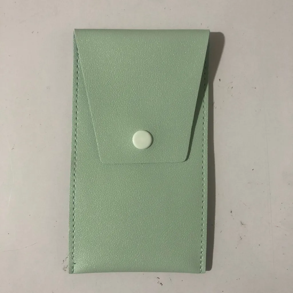 Mini Soft Hair Makeup Brush Tool Suit - One Green Leather Bag