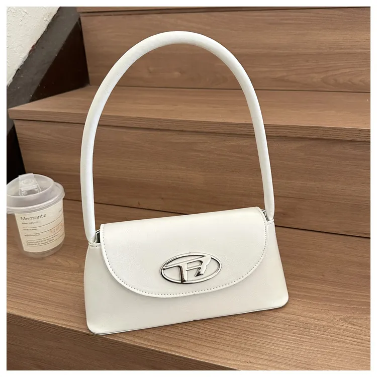 New Fashion Pu Handbag Shoulder Underarm Women - White