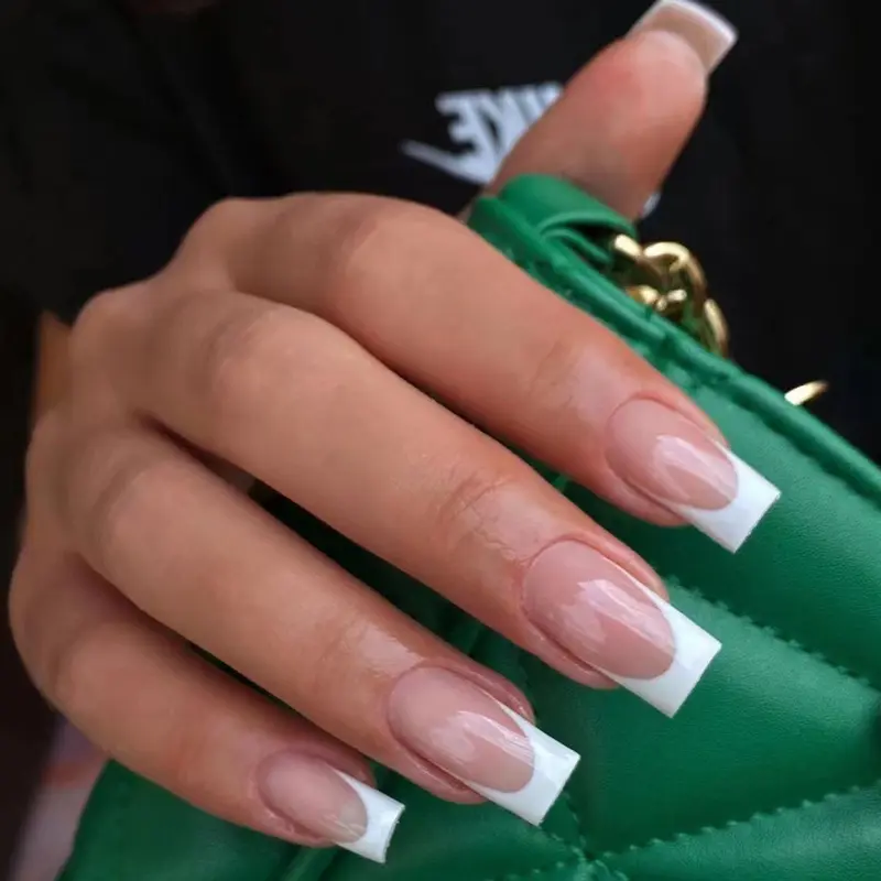 Chinese Style French Nail Tip Finished