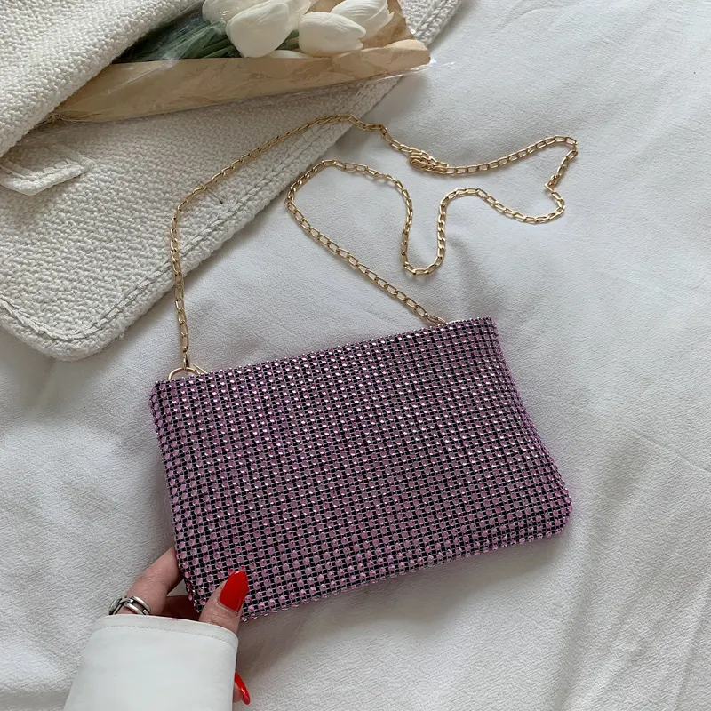 Korean Style Trendy One-shoulder Crossbody Bag - Pink