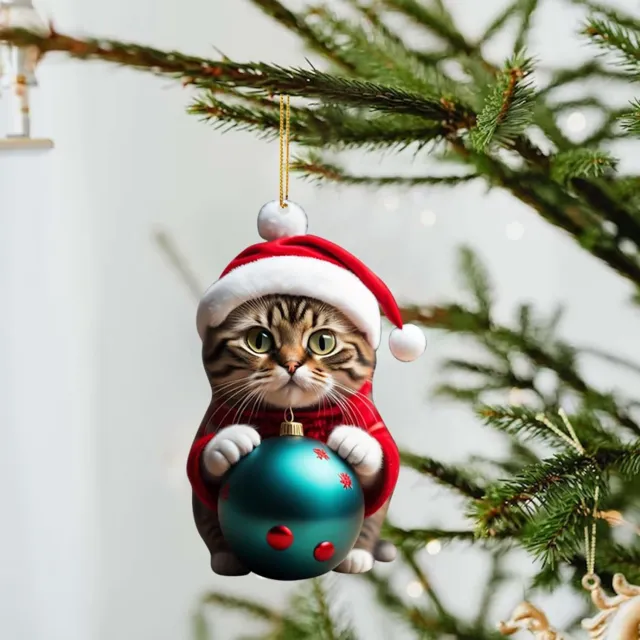 Christmas Creative Cat Car Pendant 5Style - Shop at LoveMi