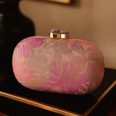 Ladies New Dinner Clutch - Pink - View 1