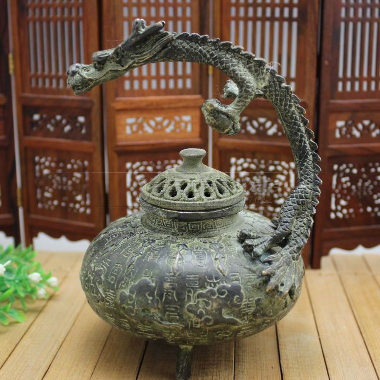 Copper Vintage Craft Incense Burner Ornament