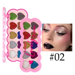 Pearlescent Heart Ten-color Sequins Eye Shadow - Style2 - View 1