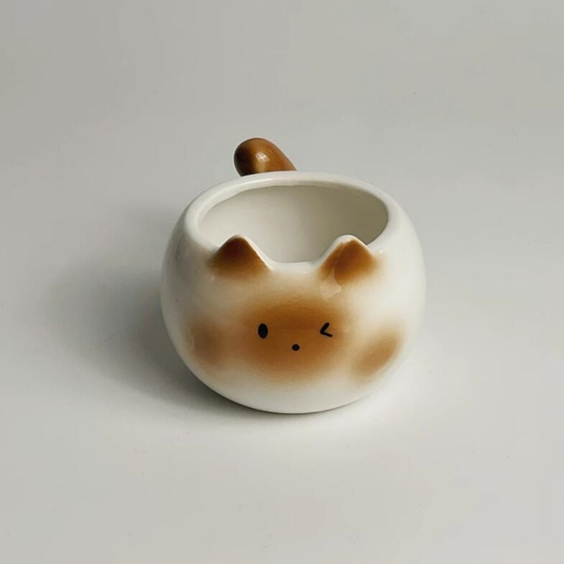 Cute New Cartoon Siamese Kitten Cute Coffee Cup