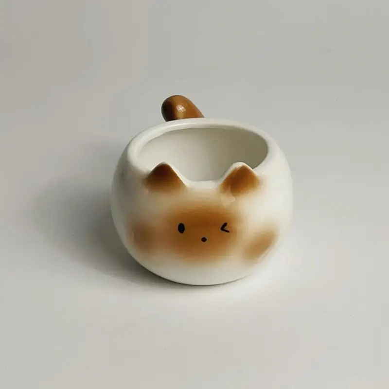 Cute New Cartoon Siamese Kitten Cute Coffee Cup