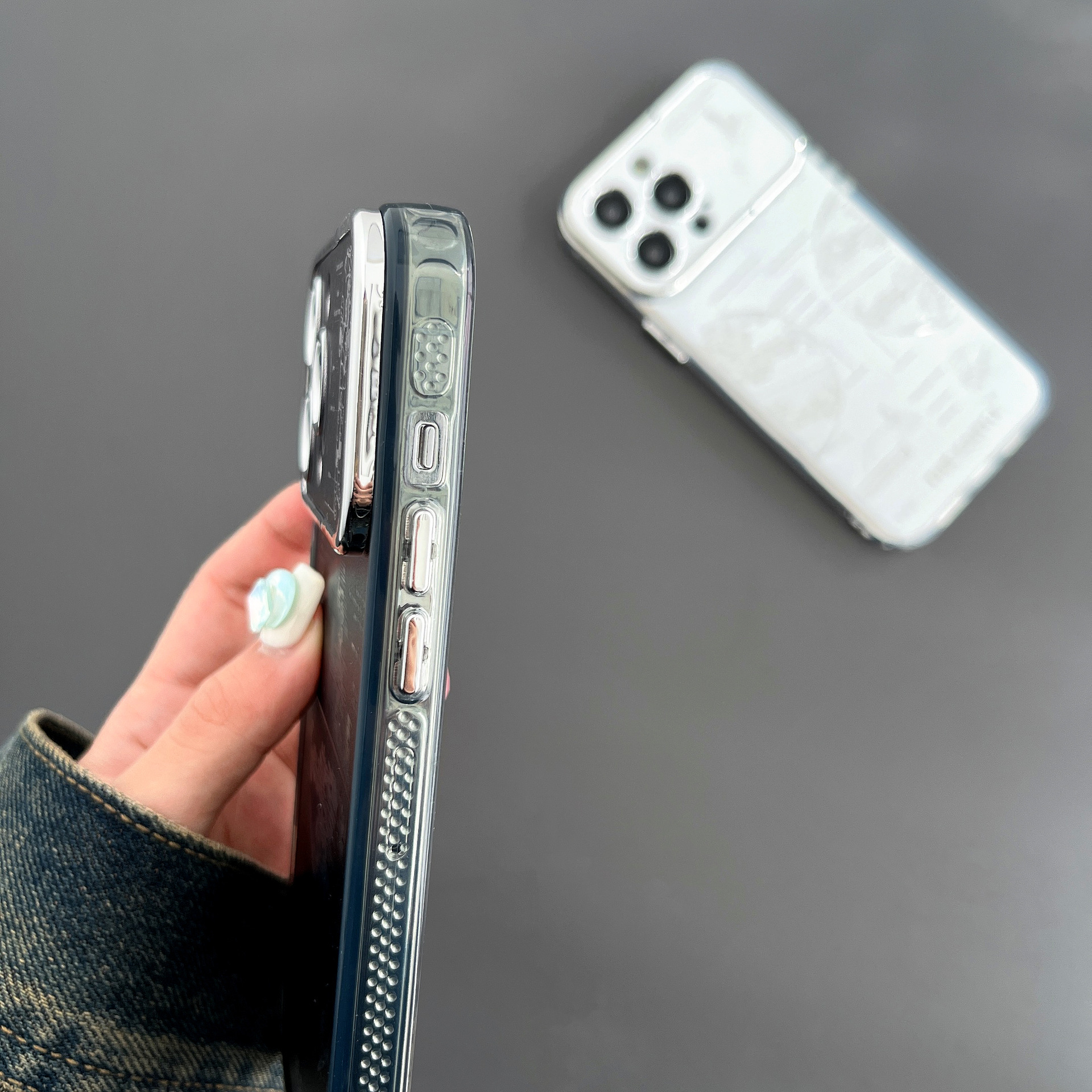 Pleated Bracket Phone Case Metal Planet - Image 9