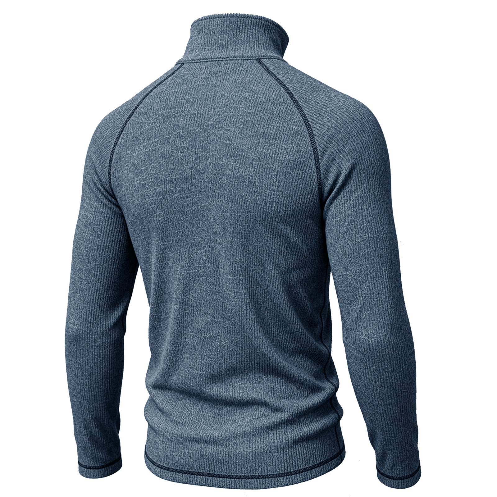 Men's zip-up turtleneck top