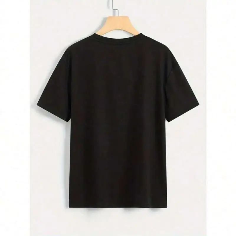 Men's Casual Cotton Short-Sleeve Graphic T-Shirt with Printed Design