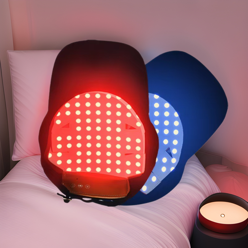 New Red-and-Blue Light Care Therapy Hair Caps