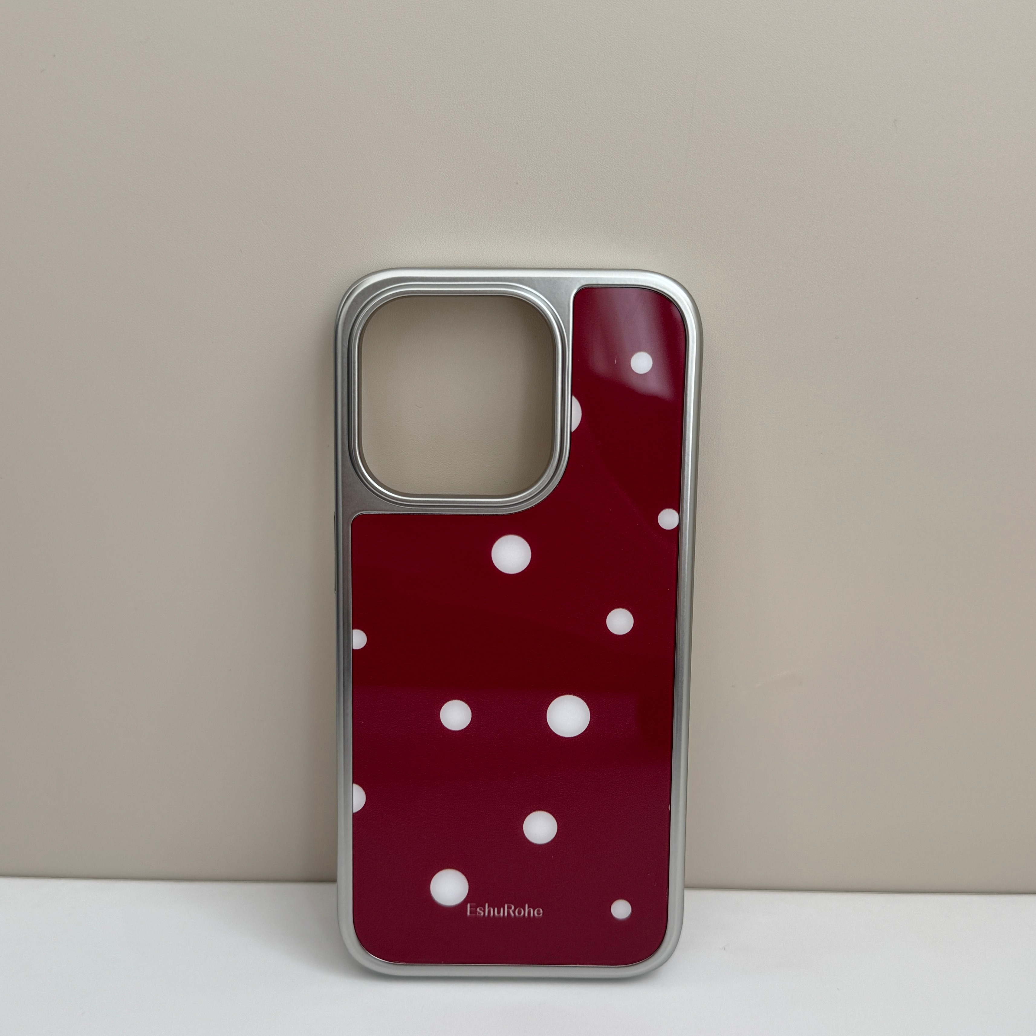Hong Kong-style Red Irregular, Relaxed Polka-dot Phone Case