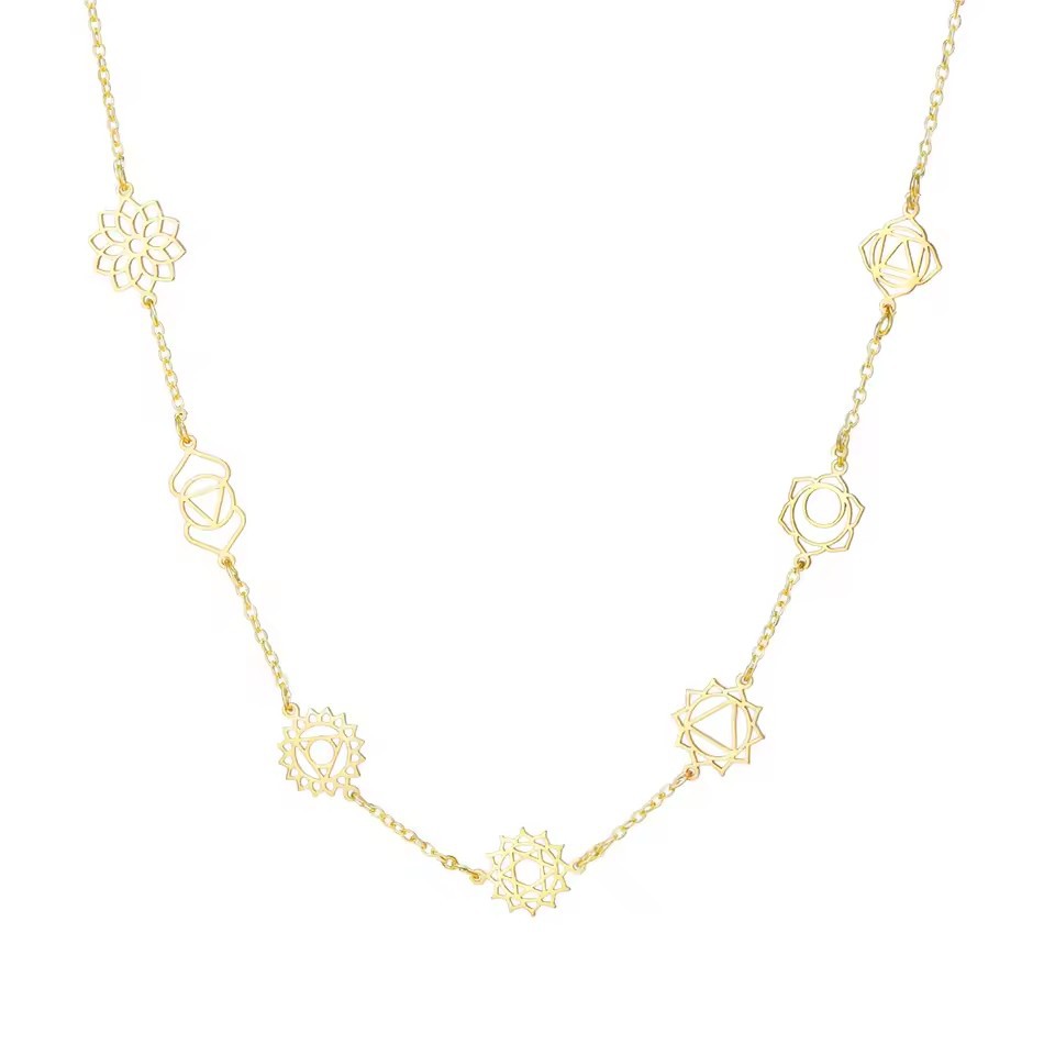 Stainless Steel Hollow Pendant Necklace