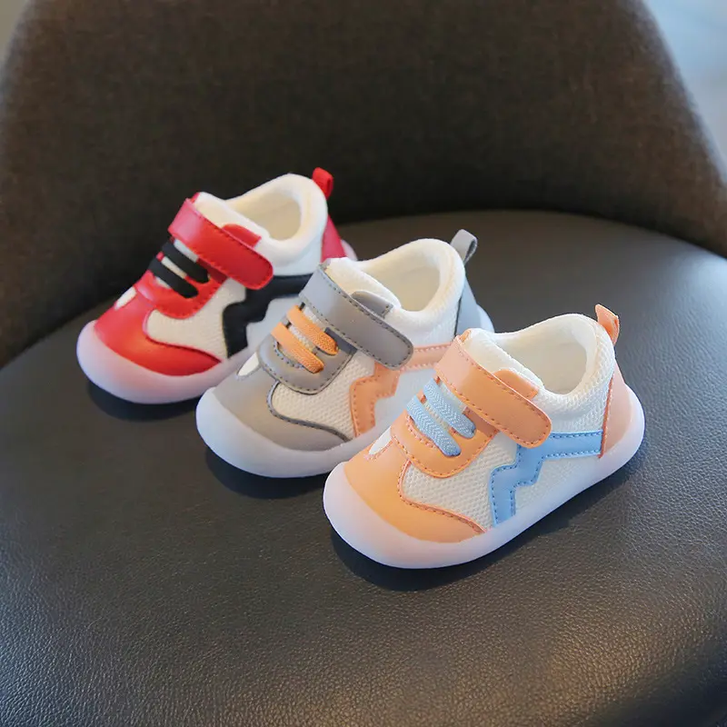 Stitching Breathable Mesh Baby Toddler Shoes