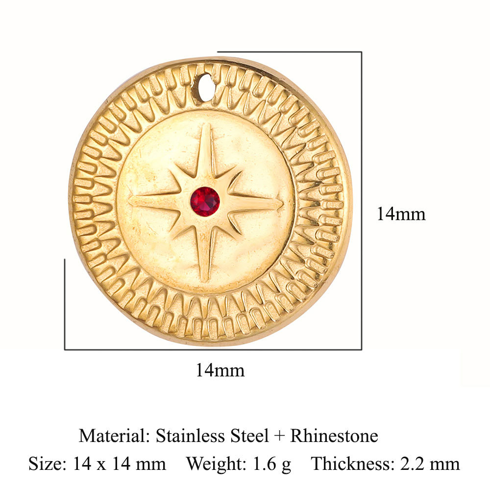 French Style Retro Diamonds Flower Pendant