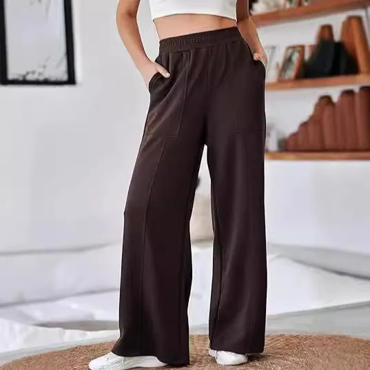 Women's High Waist Loose Wide Legs Trousers Black - Shop at LoveMi