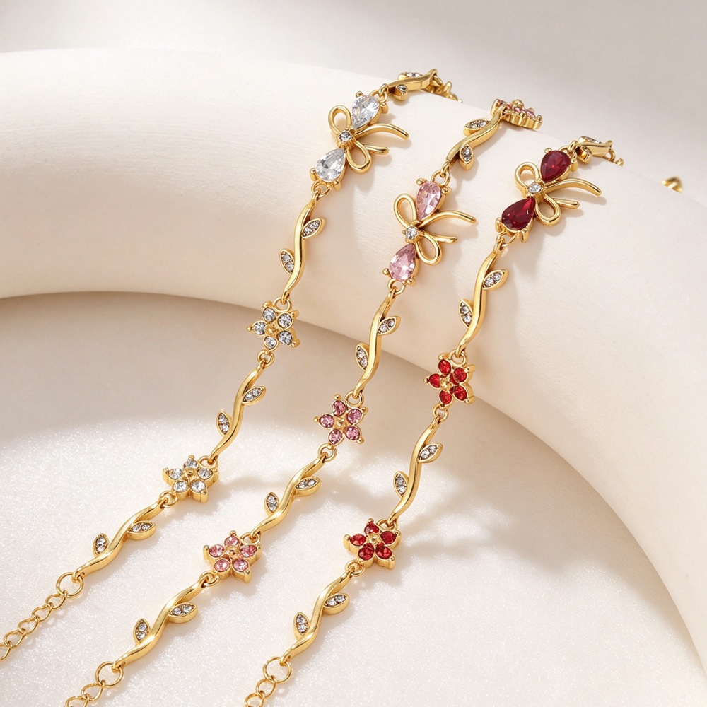 Sweet-style Zircon Titanium Steel Bracelet Lucky And Exquisite product image