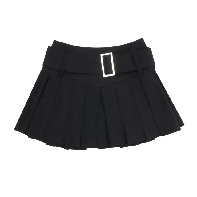 Embroidered Letter Design Casual Temperament Skirt Black - Shop at LoveMi