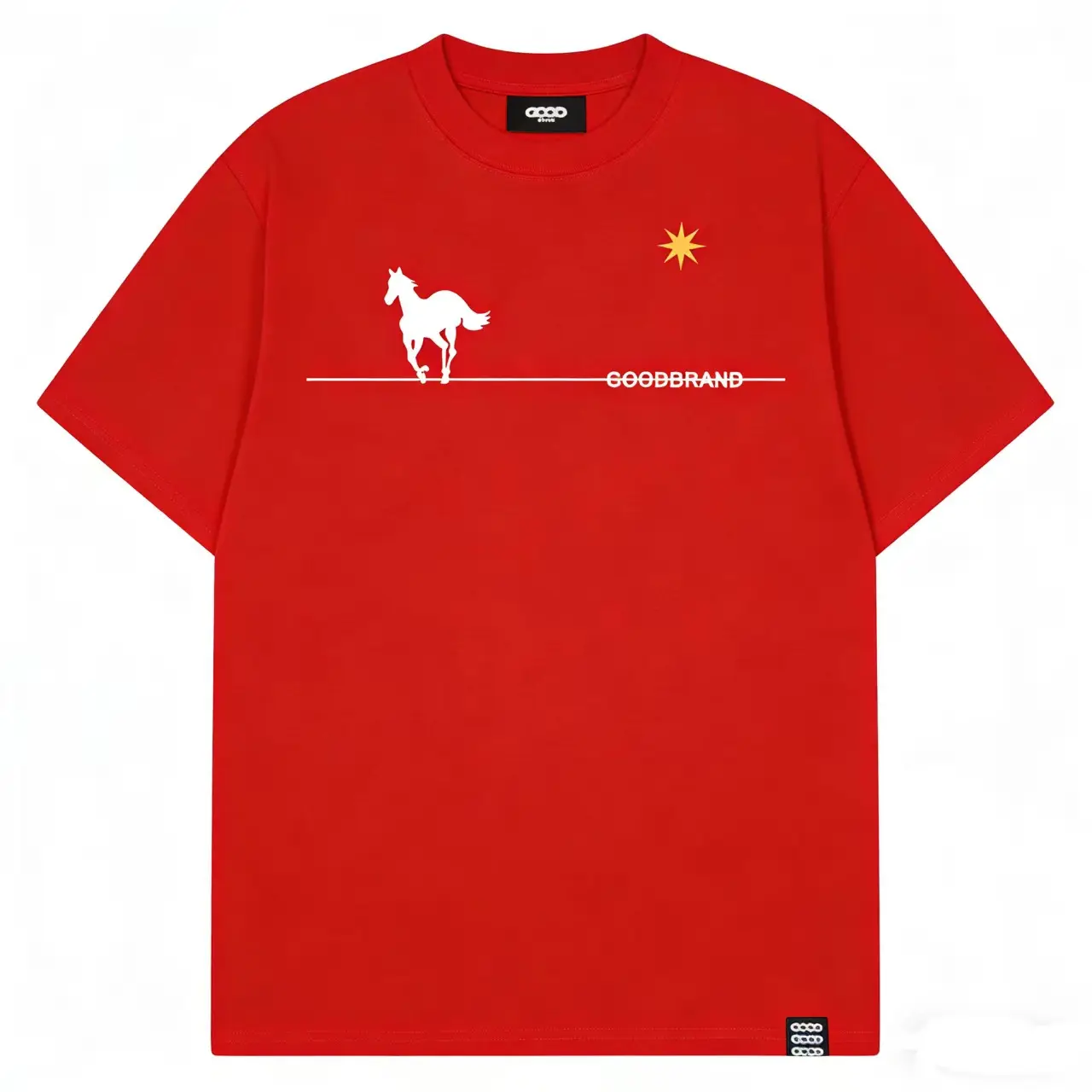 Warhorse Print Casual Short-Sleeve T-Shirt