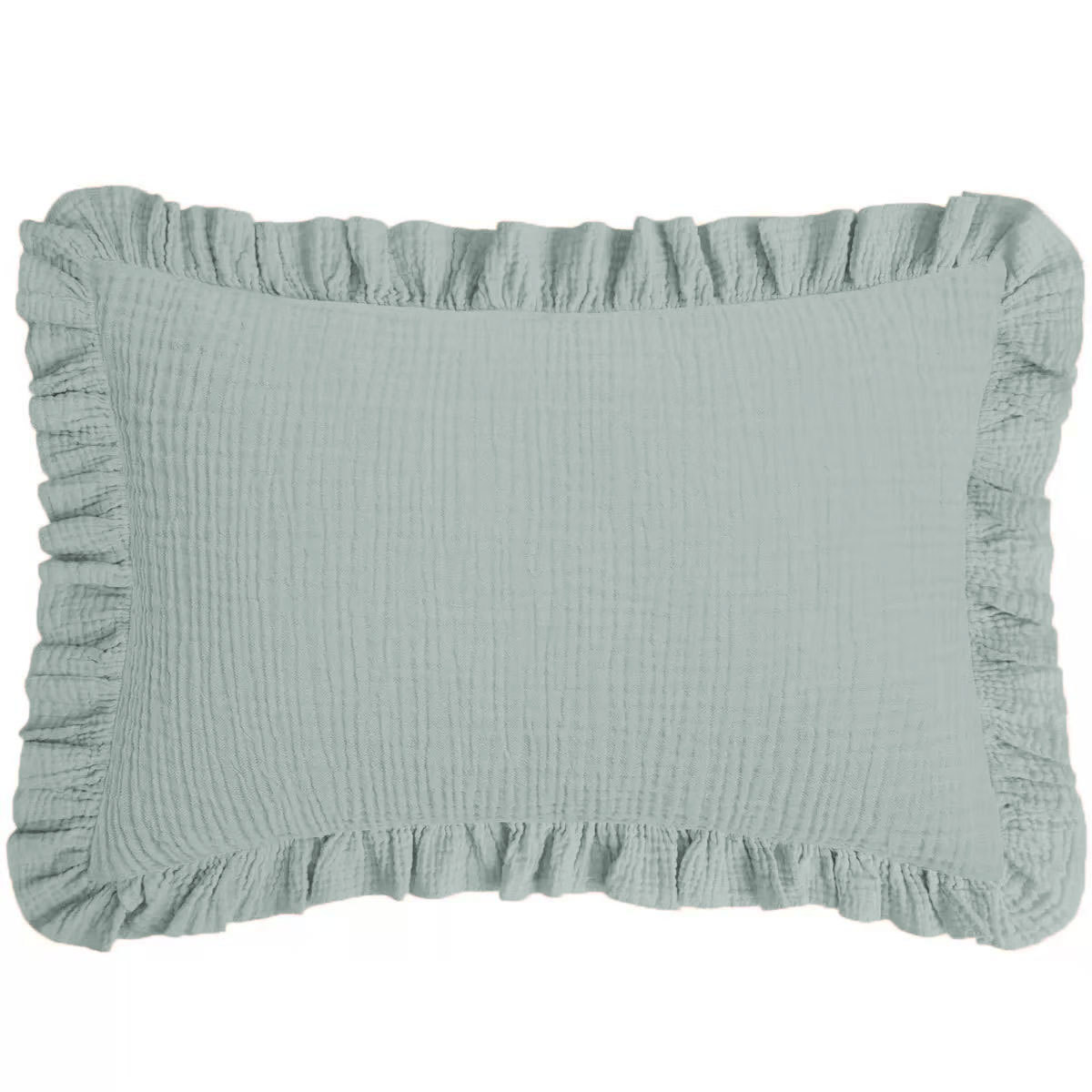 Breathable Cotton Gauze Ruffle Pillowcase For Children