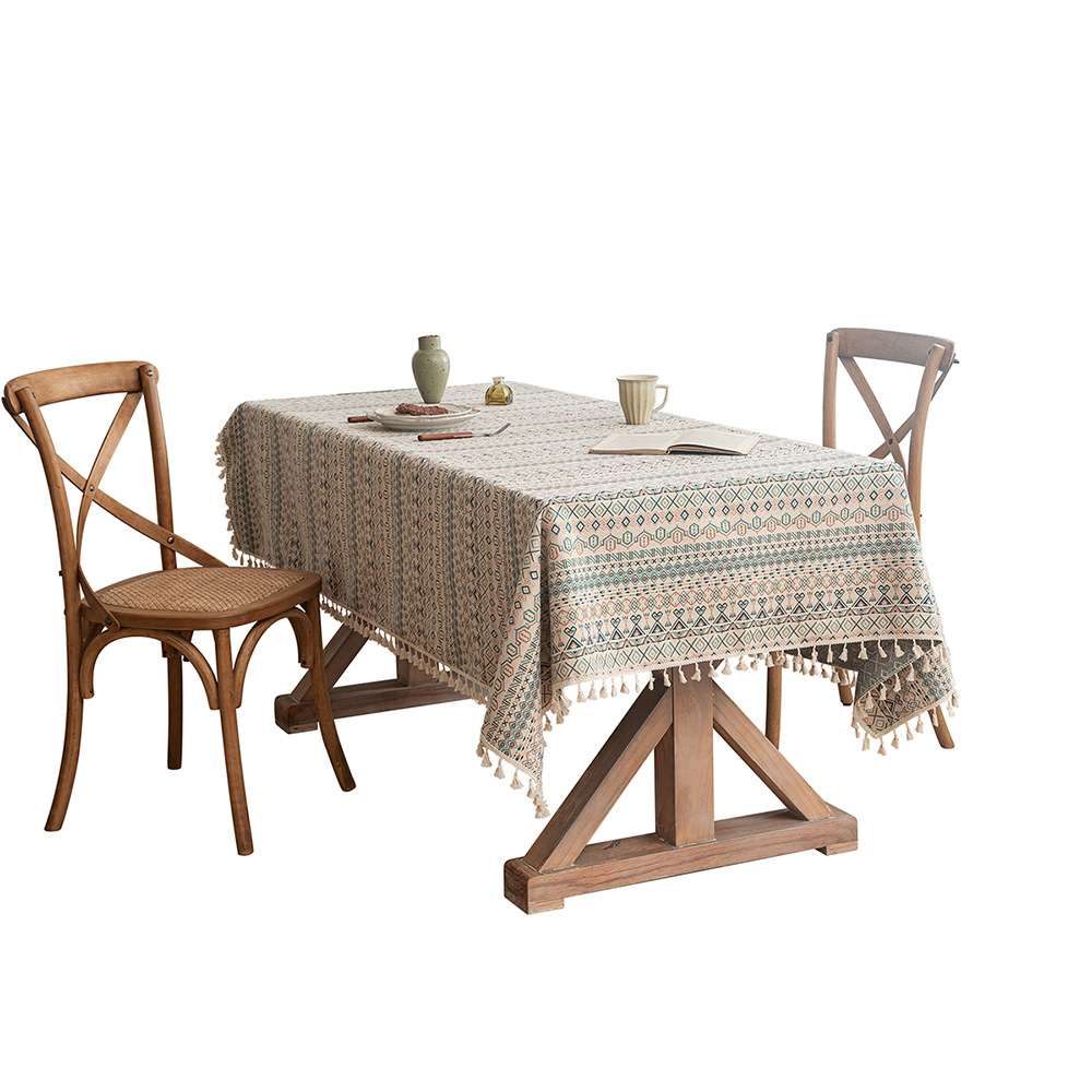 Bohemian Jacquard Insulated And Scald-Proof Thick Tablecloth