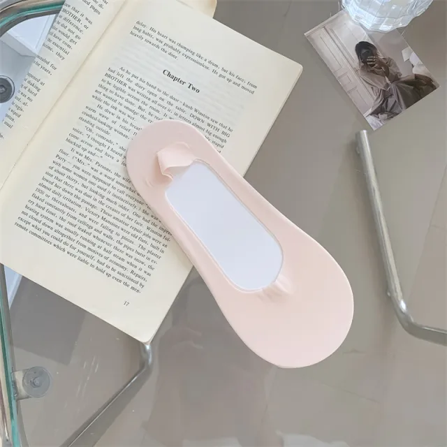 Candy Color Shallow Mouth Ice Silk Invisible Terry Bottom Boat Socks Orange Pink - Shop at LoveMi
