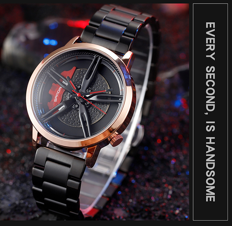 Sanda 1040 Gyro Wheel Watch for Men
